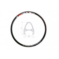 Обід 27.5" Velotrade двостінний, під диск, 36 сп (Україна)